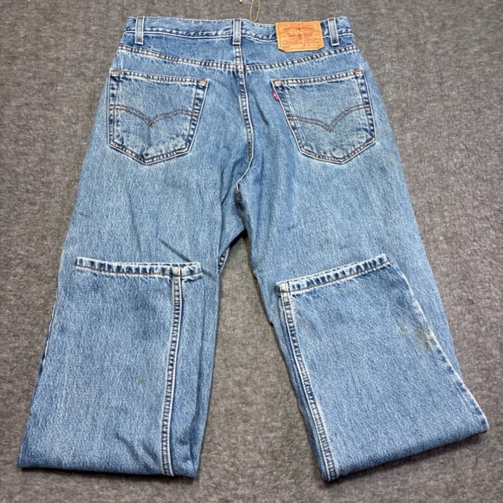 Vintage Levi's 550 Relaxed Fit Jeans Mens 32x30‎ Blue Denim Distressed Red Tab